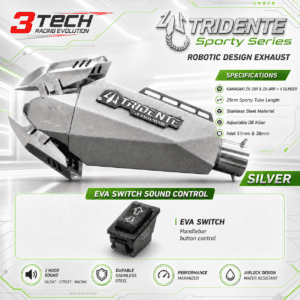 Tridente Scorpion Robotics EVA Switch Kawasaki Ninja ZX-25R & ZX-4RR 4 Silinder